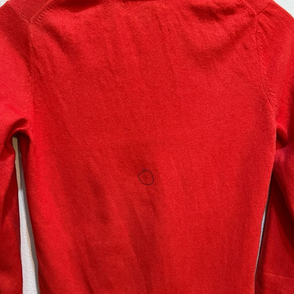 Banana Republic Red cropped Cardigan Sweater with 3/4 sleeves - Picture 9 of 12